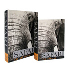 Kit De Caixas Livros De Madeira Safari | Linha Decor Formosin